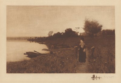 Zonder titel (Avondwandeling) door Henry Golden Dearth