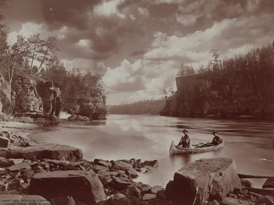 Lower Jaws, Dells van de Wisconsin,1903 (foto) door Henry Hamilton Bennett
