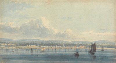 Sidmouth vanaf Zee door Henry Haseler