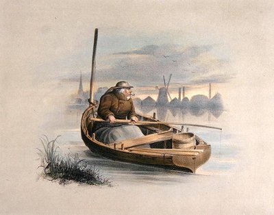 Paling vissen, Battersea, uit een set van zes afbeeldingen van vissen door Henry Heath