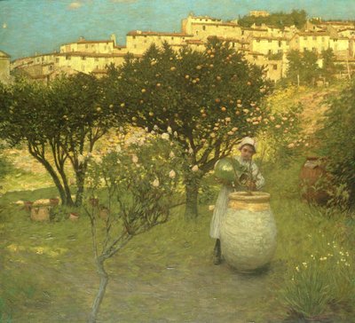 December in de Provence door Henry Herbert La Thangue