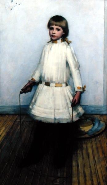 Meisje met een Springtouw door Henry Herbert La Thangue