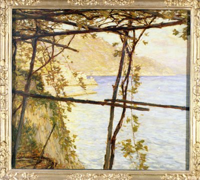 Trellised Wijnstok door Henry Herbert La Thangue