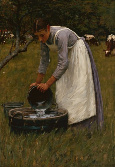 De koeien water geven door Henry Herbert La Thangue