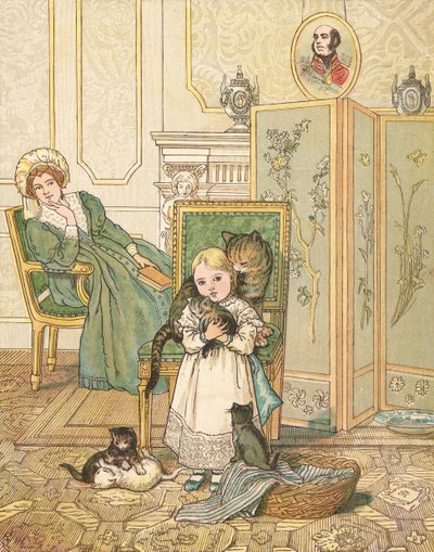 De prinses en haar kittens door Henry Hetherington Emmerson