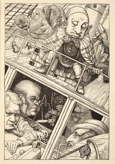 Hij was Zijn Naam Helemaal Vergeten, uit The Hunting of the Snark, een Agony in Eight Fits, door Lewis Carroll, pub. 1876 door Henry Holiday