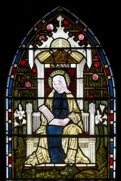 Kirkstall, St Stephen, Heaton Butler & Bayne, Henry Holiday, St Anne, c.1870 door Henry Holiday