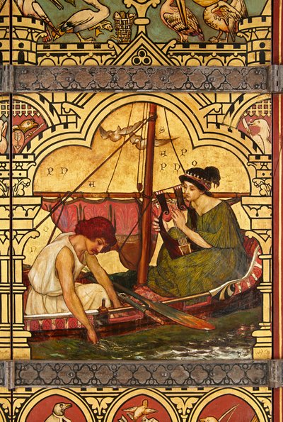 Sappho en Phaon (detail) door Henry Holiday