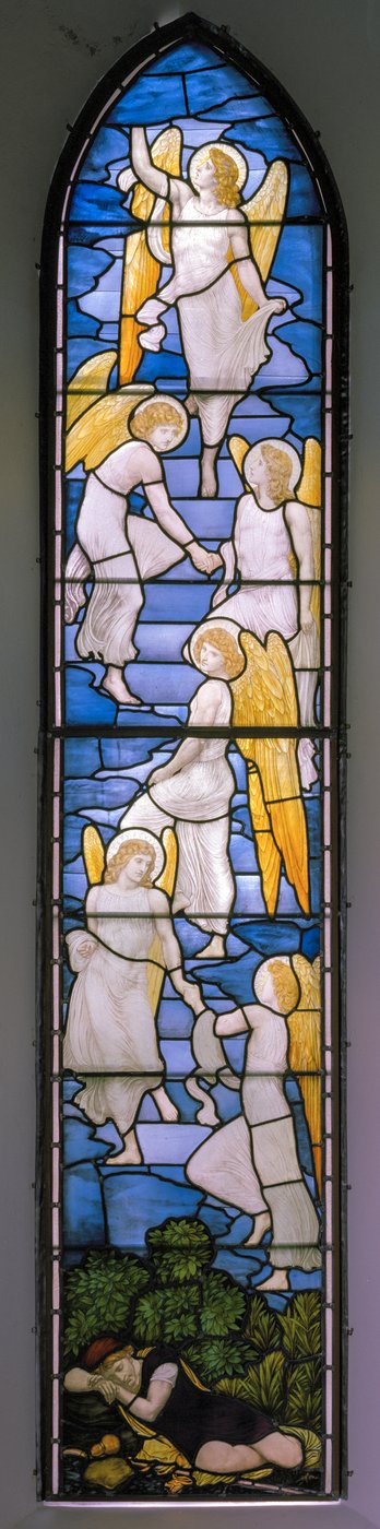 Wolsingham, St Mary & St Stephen, James Powell & Sons, Henry Holiday, Jacobs Ladder, 1881 door Henry Holiday