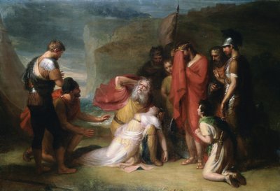 Lear en Cordelia, ca. 1820 door Henry Howard