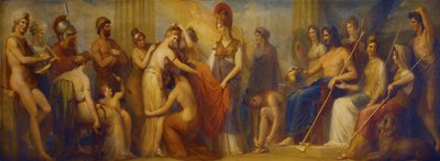 Pandora, aan wie de verzamelde Goden al hun gaven schonken, 1834 door Henry Howard