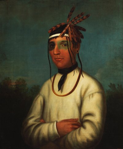 Caa-Tou-See (Chippewa) 1831 door Henry Inman