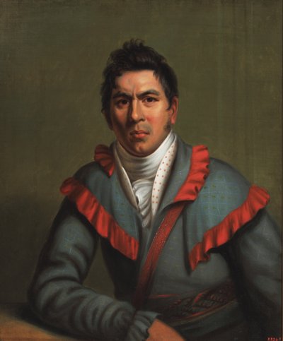 Charles Cornells, Okchai Fixico (Creek) 1831 door Henry Inman