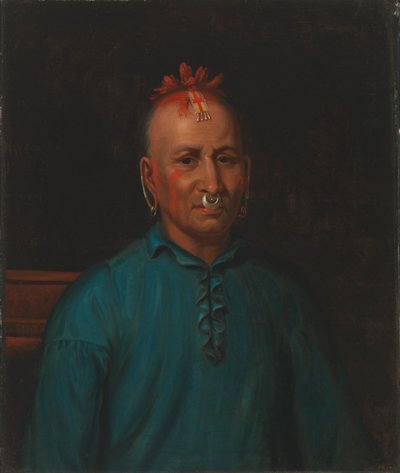 Kish-Kallo-Wa familie Algonquian-stam Shawnee door Henry Inman