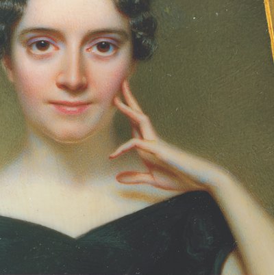 Laura Woolsey Johnson (1800) door Henry Inman