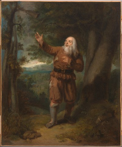 Mr. Hackett, in de rol van Rip Van Winkle door Henry Inman
