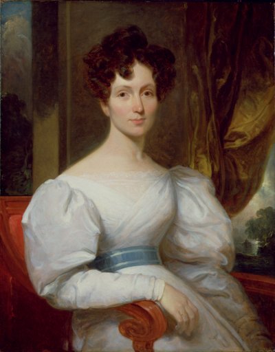 Portret van Fanny Kemble Butler door Henry Inman