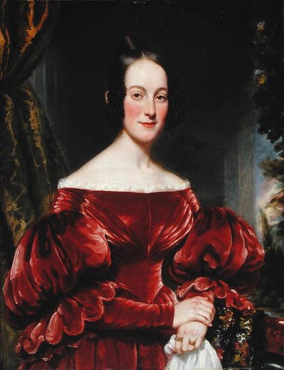 Portret van mevrouw Robert Lowden, ca. 1837 door Henry Inman