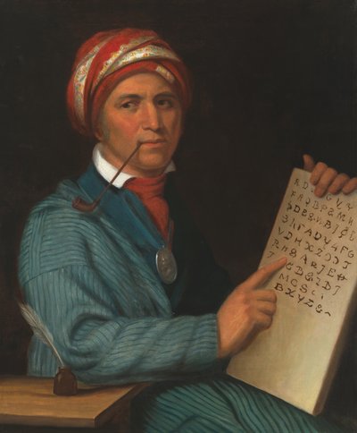 Sequoyah door Henry Inman