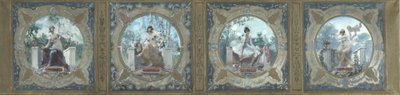Schets voor de Lobau-galerij in het stadhuis van Parijs: Poëzie. Vreugde. De Dans. De Gratie, in 1890 door Henry Jean Louis Boureau