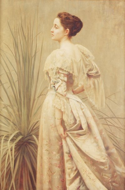 Portret van een dame door Henry John Hudson