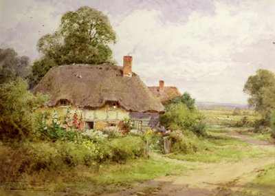 Cottagescène door Henry John Sylvester Stannard