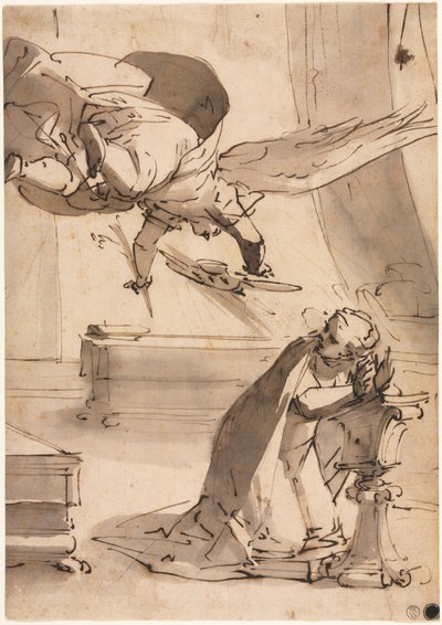 De Aankondiging door Henry Joseph Redouté