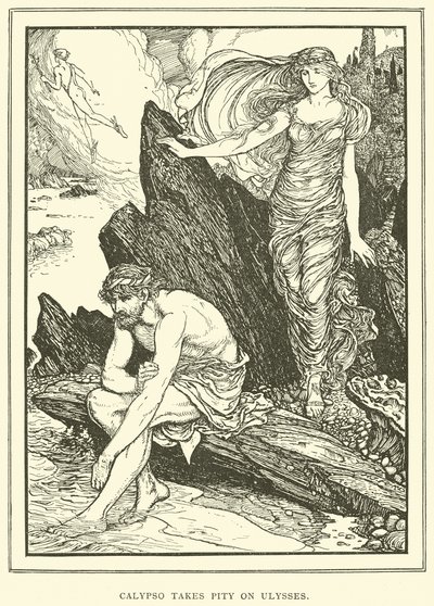 Calypso heeft Medelijden met Ulysses door Henry Justice Ford
