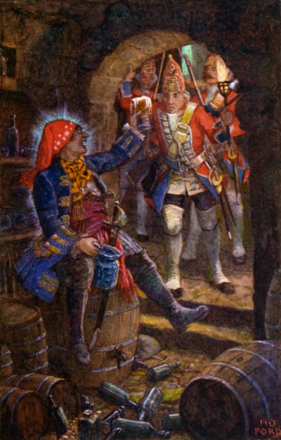 Vader Redcap gevonden in de kelder door Henry Justice Ford