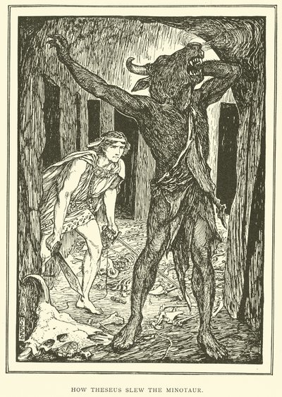 Hoe Theseus de Minotaurus Doodde door Henry Justice Ford