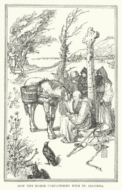 Hoe het paard sympathiseerde met St Columba door Henry Justice Ford