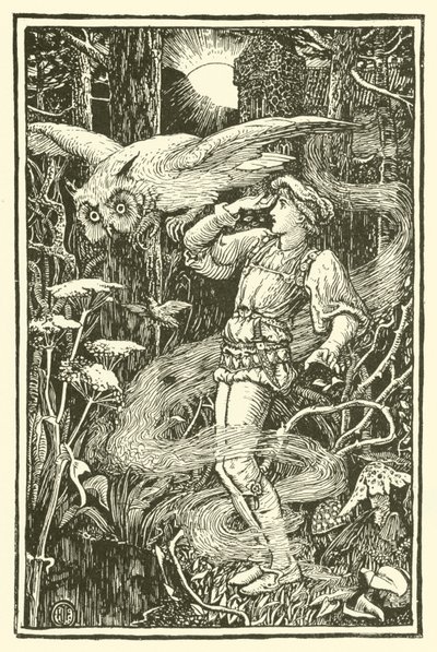 Jorinde en Joringel (gravure) door Henry Justice Ford