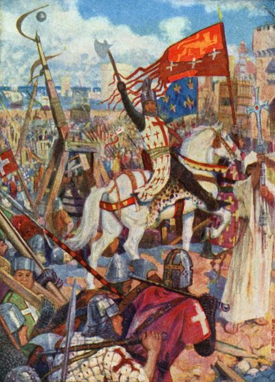 Koning Richard I in het Heilige Land door Henry Justice Ford