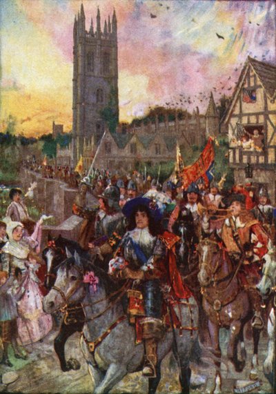 Prins Rupert in Oxford gaat de Slag in door Henry Justice Ford