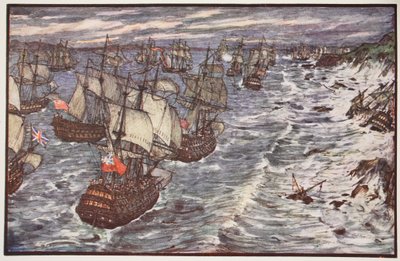 Quiberon Bay, 1759, illustratie uit 