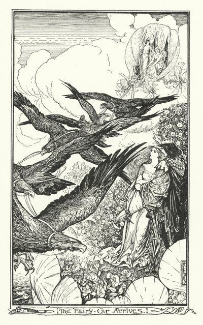 De Fee-Koets Arriveert (gravure) door Henry Justice Ford