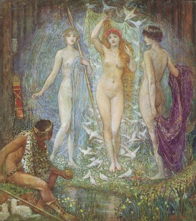 Het Oordeel van Parijs, 1890 door Henry Justice Ford