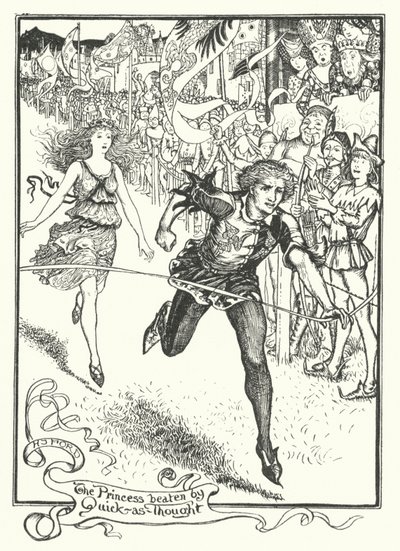 De Prinses Geslagen door Snel-als-Gedachte (gravure) door Henry Justice Ford