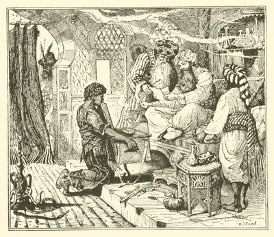 Het verhaal van Kalief Ooievaar (gravure) door Henry Justice Ford