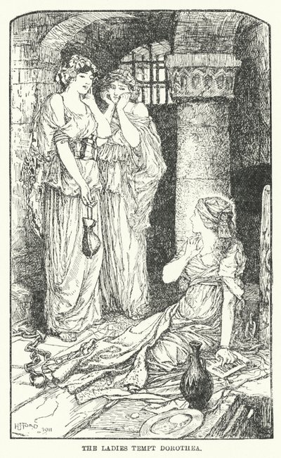 De dames verleiden Dorothea door Henry Justice Ford