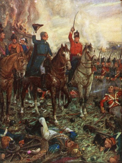 Waterloo, 19.00 uur, 18 juni 1815 door Henry Justice Ford