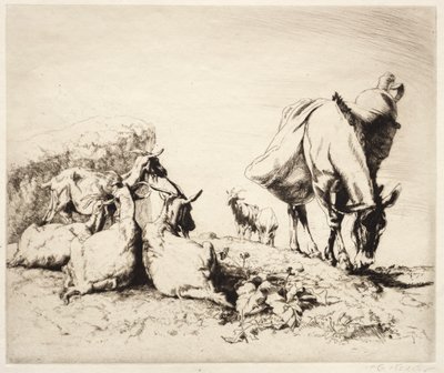 Een Wegkant in Spanje door Henry Keller