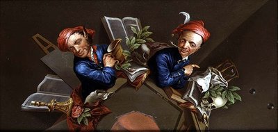 Een Anamorfische Vanitas door Henry Kettle