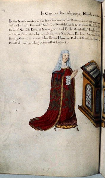 Elizabeth Hertogin van Norfolk door Henry Lilly