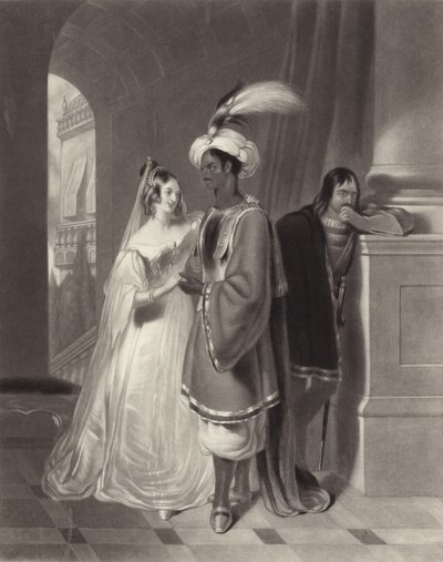 Othello en Desdemona door Henry Liverseege