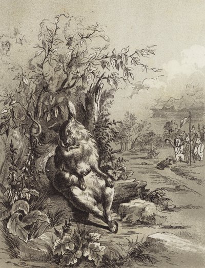 De Fabels van Aesopus: De Haas en de Schildpad door Henry Louis Stephens