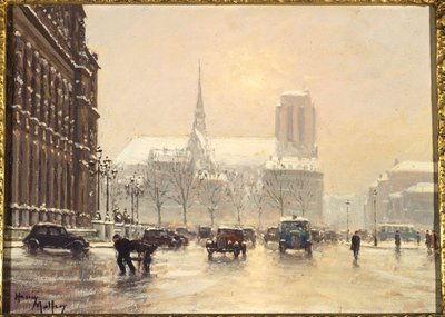 Notre-Dame gezien vanaf Place de l