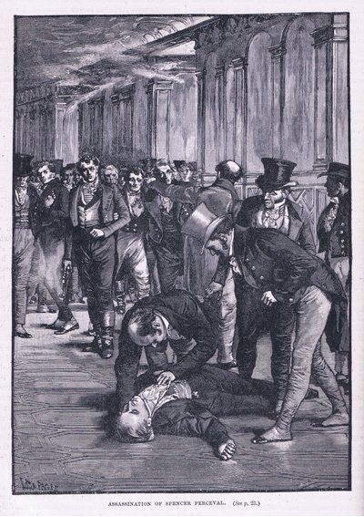 De moord op Spencer Perceval door Henry Marriott Paget
