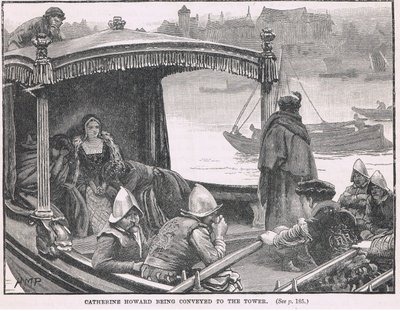 Catherine Howard wordt naar de Tower gebracht, 1542 door Henry Marriott Paget