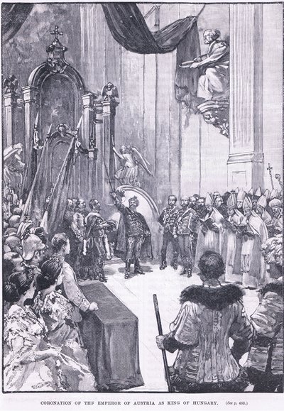 Kroning van de Keizer van Oostenrijk als Koning van Hongarije, 1868 door Henry Marriott Paget